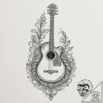Tattoo sketch, future folk instrument, a trad… – tattoo sketch (№1752350187_0, 12.07.2025 19:56) — tattoovalue.net