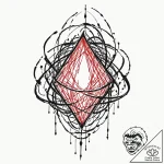 Tattoo sketch, xenophobic firewall, a menacin… – tattoo sketch (№1752350524_0, 12.07.2025 20:02) — tattoovalue.net