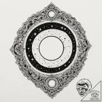 Tattoo sketch, locket of cosmic memory, an el… – tattoo sketch (№1752351116_0, 12.07.2025 20:11) — tattoovalue.net