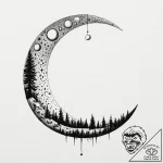 Tattoo sketch, just a phase moon, a crescent… – tattoo sketch (№1752351625_0, 12.07.2025 20:20) — tattoovalue.net