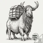 Tattoo sketch, heavy load, light spirit, a st… – tattoo sketch (№1752352557_0, 12.07.2025 20:35) — tattoovalue.net