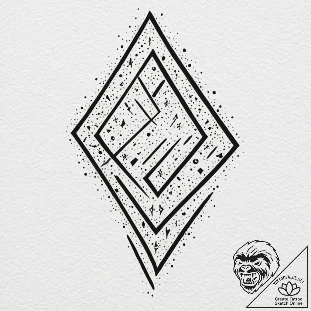 Tattoo sketch, zesty zigzag of progress, a dy... - tattoo sketch (№1752352979_0, 12.07.2025 20:42) — tattoovalue.net