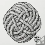 Tattoo sketch, yarn ball, quantum knot, a bal… – tattoo sketch (№1752353405_0, 12.07.2025 20:50) — tattoovalue.net