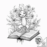 Tattoo sketch, imaginary friend, digital mani… – tattoo sketch (№1752354674_0, 12.07.2025 21:11) — tattoovalue.net