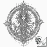 Tattoo sketch, yama’s gate, digital judgement… – tattoo sketch (№1752356195_0, 12.07.2025 21:36) — tattoovalue.net