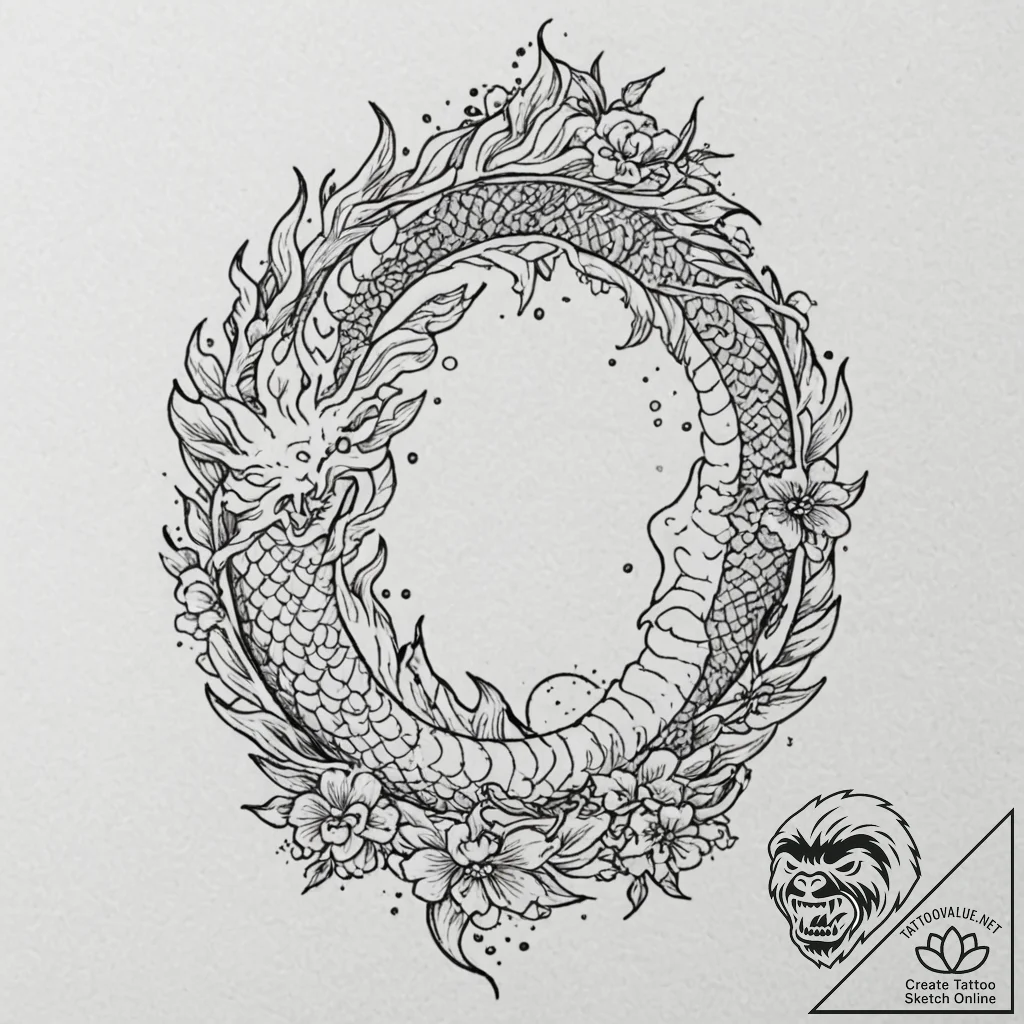 Tattoo sketch, eclipse of awareness, a dramat... - tattoo sketch (№1752358056_0, 12.07.2025 22:07) — tattoovalue.net