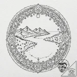 Tattoo sketch, financial flow rivers, a lands… – tattoo sketch (№1752359851_0, 12.07.2025 22:37) — tattoovalue.net