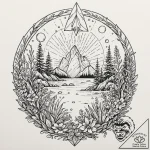 Tattoo sketch, xenobiotic crystal garden, a c… – tattoo sketch (№1752360118_0, 12.07.2025 22:41) — tattoovalue.net