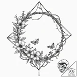 Tattoo sketch, barbed wire fence intricately… – tattoo sketch (№1752361076_0, 12.07.2025 22:57) — tattoovalue.net