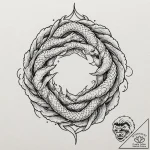 Tattoo sketch, knot of human connection, mult… – tattoo sketch (№1752361593_0, 12.07.2025 23:06) — tattoovalue.net
