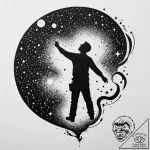 Tattoo sketch, galactic graffiti artist, a si… – tattoo sketch (№1752362189_0, 12.07.2025 23:16) — tattoovalue.net