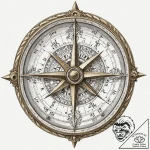 Tattoo sketch, clockwork compass: an antique… – tattoo sketch (№1752363495_0, 12.07.2025 23:38) — tattoovalue.net