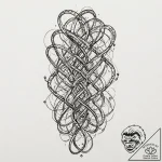 Tattoo sketch, x-chromosomes, glowing strands… – tattoo sketch (№1752363750_0, 12.07.2025 23:42) — tattoovalue.net