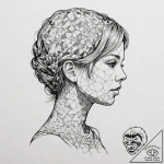 Tattoo sketch, quilted memories (human form),… – tattoo sketch (№1752363835_0, 12.07.2025 23:43) — tattoovalue.net