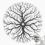 Tattoo sketch, vascular system of the univers… – tattoo sketch (№1752364765_0, 12.07.2025 23:59) — tattoovalue.net