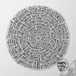 Tattoo sketch, endless mirror maze, a complex… – tattoo sketch (№1752366792_0, 13.07.2025 00:33) — tattoovalue.net