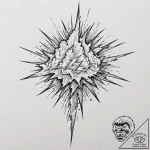 Tattoo sketch, electrifying cloud burst, a st… – tattoo sketch (№1752367465_0, 13.07.2025 00:44) — tattoovalue.net