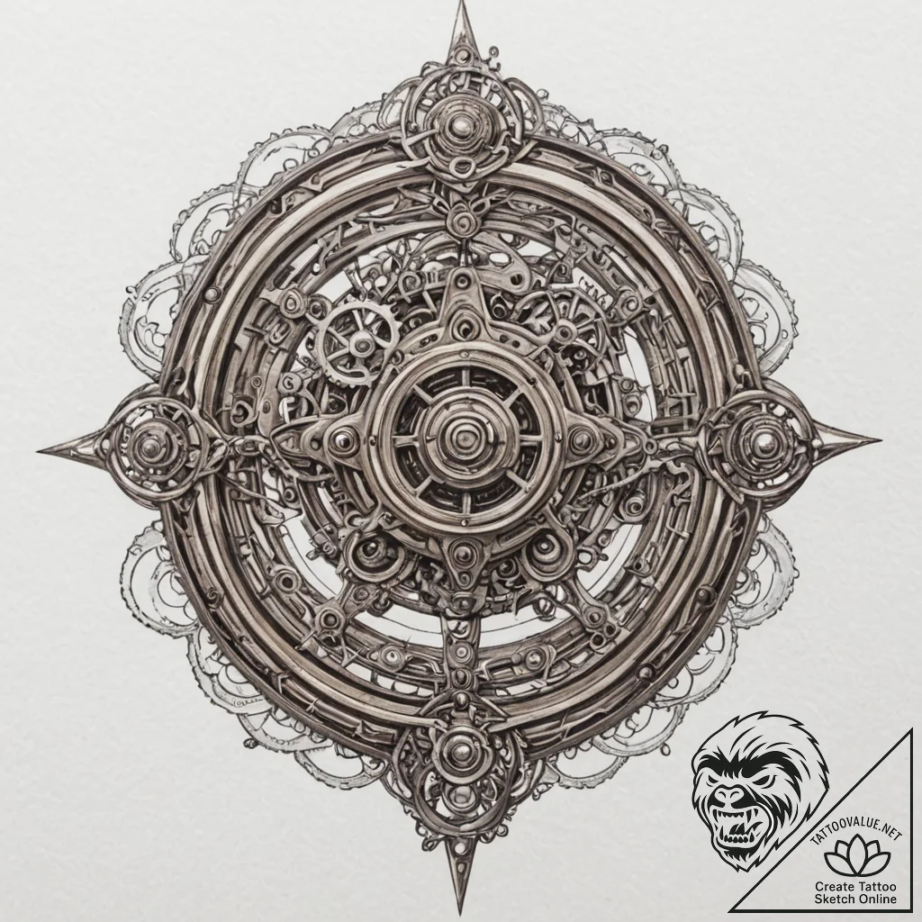 Tattoo sketch, zealous zealot's zed-drive, a... - tattoo sketch (№1752367970_0, 13.07.2025 00:52) — tattoovalue.net