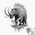 Tattoo sketch, echoes of extinction, a beauti… – tattoo sketch (№1752368050_0, 13.07.2025 00:54) — tattoovalue.net