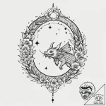 Tattoo sketch, lunar moth, stardust wings, a… – tattoo sketch (№1752369657_0, 13.07.2025 01:20) — tattoovalue.net