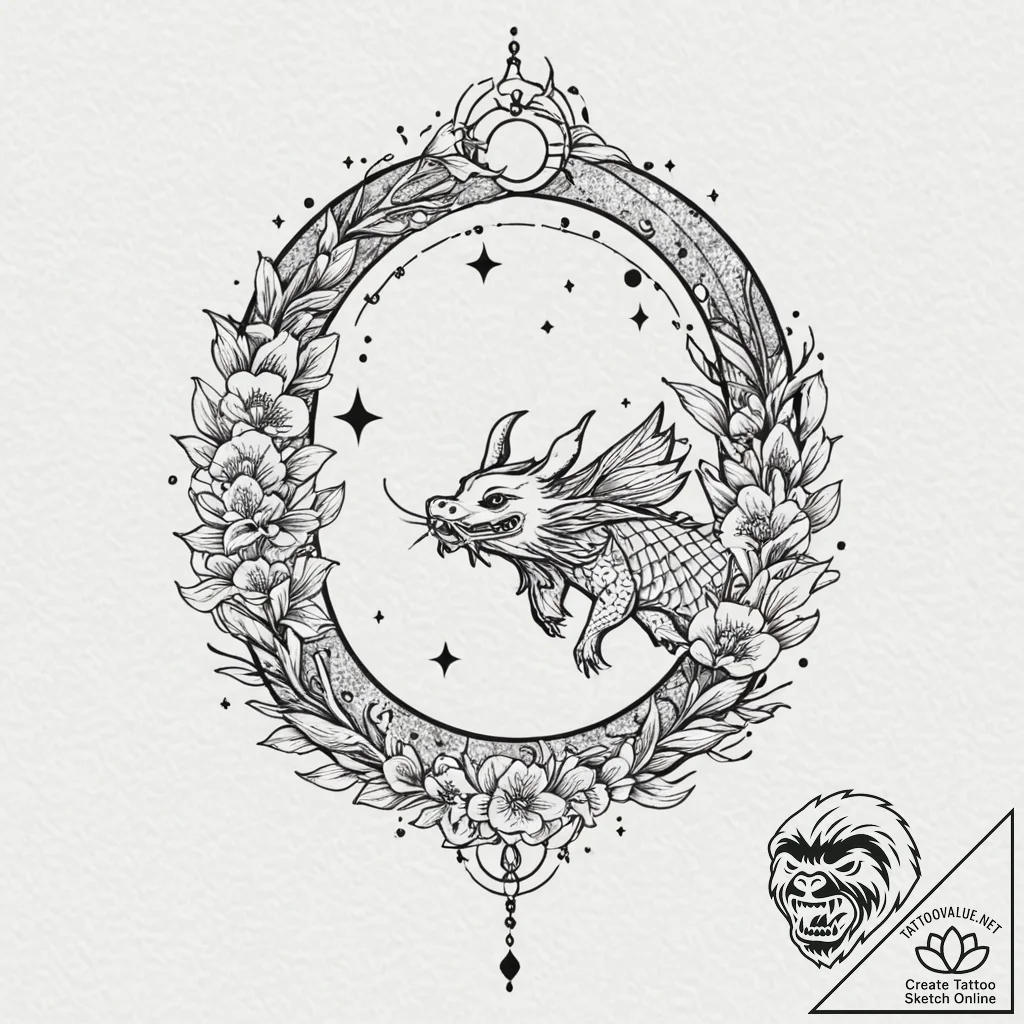Tattoo sketch, lunar moth, stardust wings, a... - tattoo sketch (№1752369657_0, 13.07.2025 01:20) — tattoovalue.net