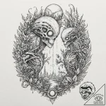 Tattoo sketch, rogue ai’s garden, a vibrant,… – tattoo sketch (№1752370505_0, 13.07.2025 01:35) — tattoovalue.net