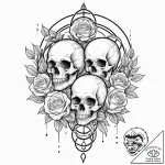 Tattoo sketch, resonant soul orb, a glowing,… – tattoo sketch (№1752370594_0, 13.07.2025 01:36) — tattoovalue.net