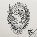 Tattoo sketch, light-footed scout, data trail… – tattoo sketch (№1752371186_0, 13.07.2025 01:46) — tattoovalue.net