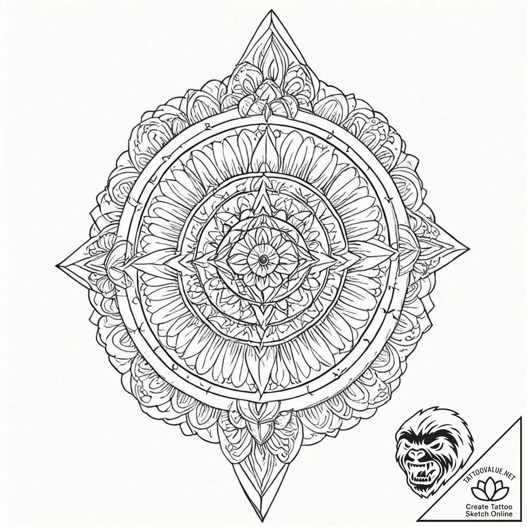 Tattoo sketch, transcendent tarot card, a cla... - tattoo sketch (№1752373187_0, 13.07.2025 02:19) — tattoovalue.net