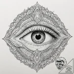 Tattoo sketch, interdimensional iris, a human… – tattoo sketch (№1752374943_0, 13.07.2025 02:49) — tattoovalue.net