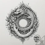 Tattoo sketch, guardian of the old ways, an a… – tattoo sketch (№1752376973_0, 13.07.2025 03:22) — tattoovalue.net