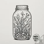 Tattoo sketch, jar of ideas, a simple glass j… – tattoo sketch (№1752380276_0, 13.07.2025 04:17) — tattoovalue.net
