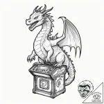 Tattoo sketch, nostalgic arcade pixel dragon,… – tattoo sketch (№1752380614_0, 13.07.2025 04:23) — tattoovalue.net