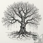 Tattoo sketch, whispering willow of wi-fi, an… – tattoo sketch (№1752382400_0, 13.07.2025 04:53) — tattoovalue.net