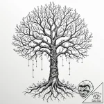 Tattoo sketch, regenerative circuit tree, a s… – tattoo sketch (№1752383334_0, 13.07.2025 05:08) — tattoovalue.net