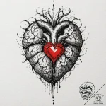Tattoo sketch, molten core of creativity, a s… – tattoo sketch (№1752383760_0, 13.07.2025 05:16) — tattoovalue.net