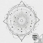 Tattoo sketch, the great filter (cosmic sieve… – tattoo sketch (№1752383930_0, 13.07.2025 05:18) — tattoovalue.net