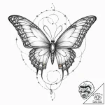 Tattoo sketch, logic gate butterfly, a delica… – tattoo sketch (№1752384784_0, 13.07.2025 05:33) — tattoovalue.net