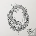 Tattoo sketch, time capsule seed, a single, g… – tattoo sketch (№1752386065_0, 13.07.2025 05:54) — tattoovalue.net
