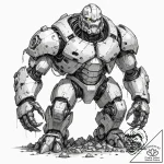 Tattoo sketch, prototype golem awakening, a m… – tattoo sketch (№1752388279_0, 13.07.2025 06:31) — tattoovalue.net