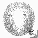 Tattoo sketch, oceanic depths, glowing data r… – tattoo sketch (№1752388536_0, 13.07.2025 06:35) — tattoovalue.net