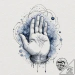 Tattoo sketch, hand of wisdom, cosmic touch,… – tattoo sketch (№1752389474_0, 13.07.2025 06:51) — tattoovalue.net