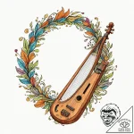 Tattoo sketch, harmonic healer’s instrument,… – tattoo sketch (№1752390065_0, 13.07.2025 07:01) — tattoovalue.net