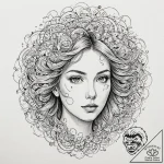 Tattoo sketch, numerical nebula portrait, a s… – tattoo sketch (№1752390151_0, 13.07.2025 07:02) — tattoovalue.net