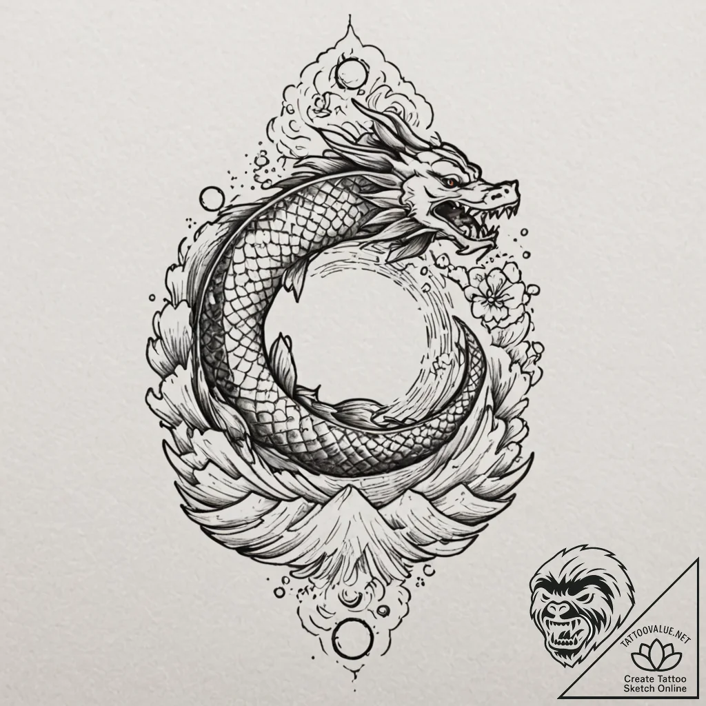 Tattoo sketch, meteorite meditation stone, a... - tattoo sketch (№1752391169_0, 13.07.2025 07:19) — tattoovalue.net