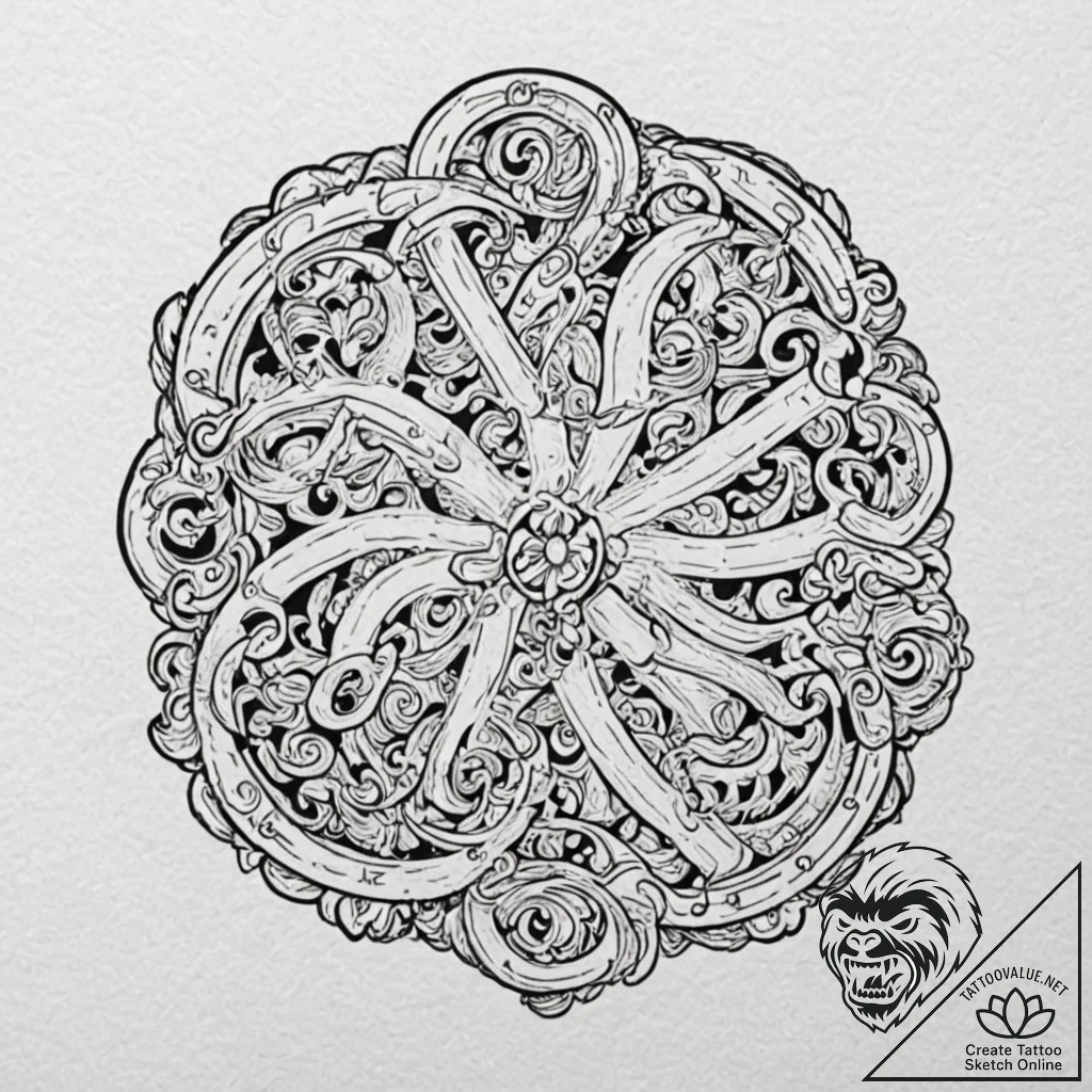 Tattoo sketch, paradoxical puzzle piece, a si... - tattoo sketch (№1752392191_0, 13.07.2025 07:36) — tattoovalue.net
