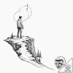 Tattoo sketch, horizon of choices, a stylized… – tattoo sketch (№1752392788_0, 13.07.2025 07:46) — tattoovalue.net