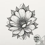 Tattoo sketch, bullet piercing a delicate flo… – tattoo sketch (№1752393047_0, 13.07.2025 07:50) — tattoovalue.net