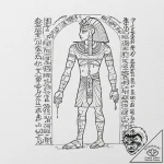 Tattoo sketch, hieroglyphic hacker, an ancien… – tattoo sketch (№1752394084_0, 13.07.2025 08:08) — tattoovalue.net