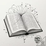 Tattoo sketch, open book, evolving narrative,… – tattoo sketch (№1752395979_0, 13.07.2025 08:39) — tattoovalue.net